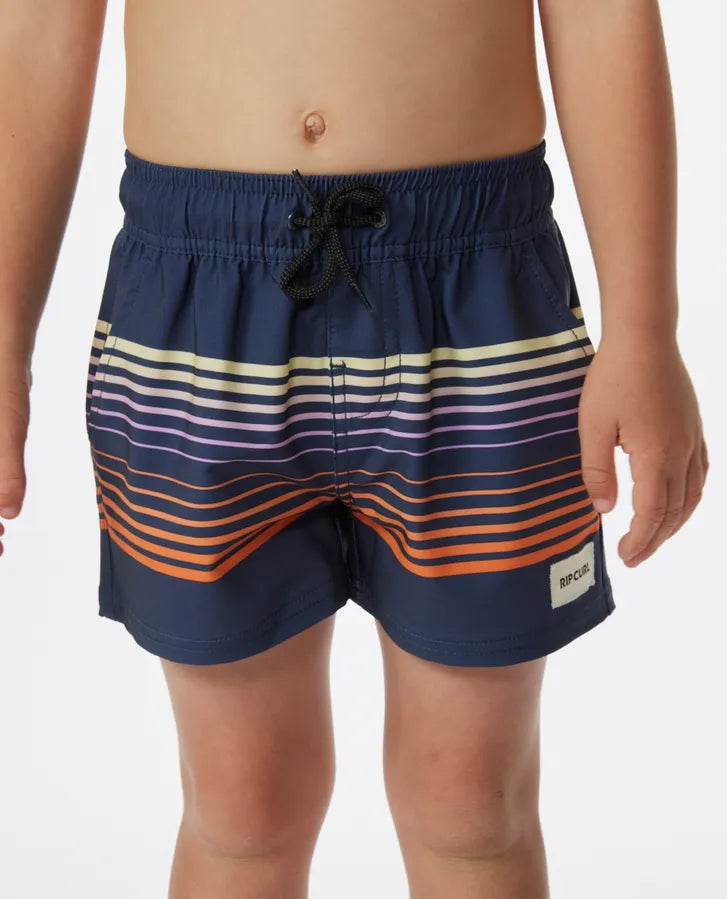  RIP CURL MIRAGE SURF REVIVAL BOARDSHORTS BOY 1-8 WASHED NAVY