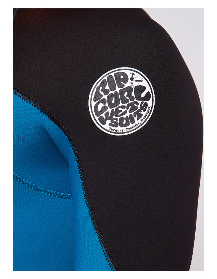  RIP CURL OMEGA 4/3 BACK ZIP WETSUIT BLUE