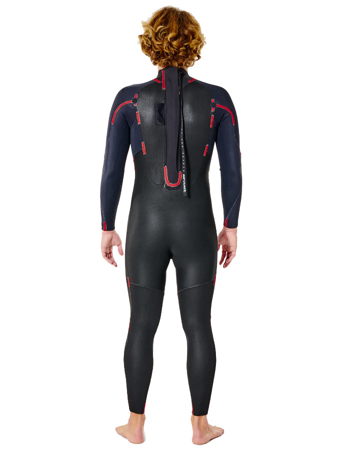  RIP CURL OMEGA 4/3 BACK ZIP WETSUIT BLUE