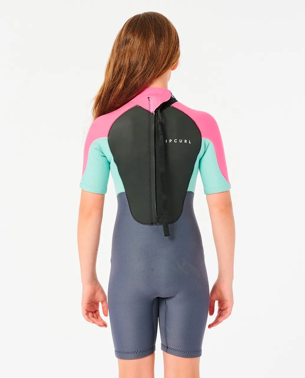  RIP CURL OMEGA BACK ZIP SPRINGSUIT PINK 1.5MM