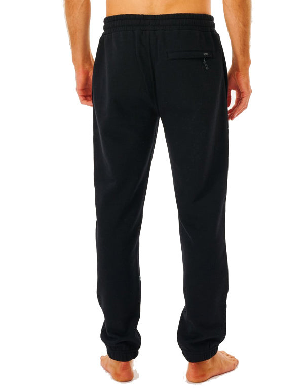  RIP CURL SEARCH ICON LOGO TRACK PANT BLACK