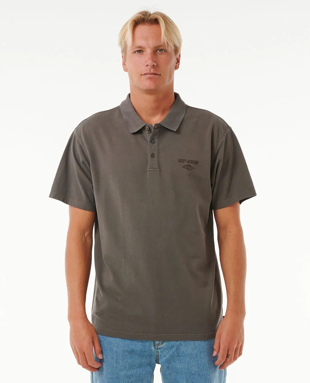  RIP CURL FADE OUT EMBROID POLO SHIRT ROCK