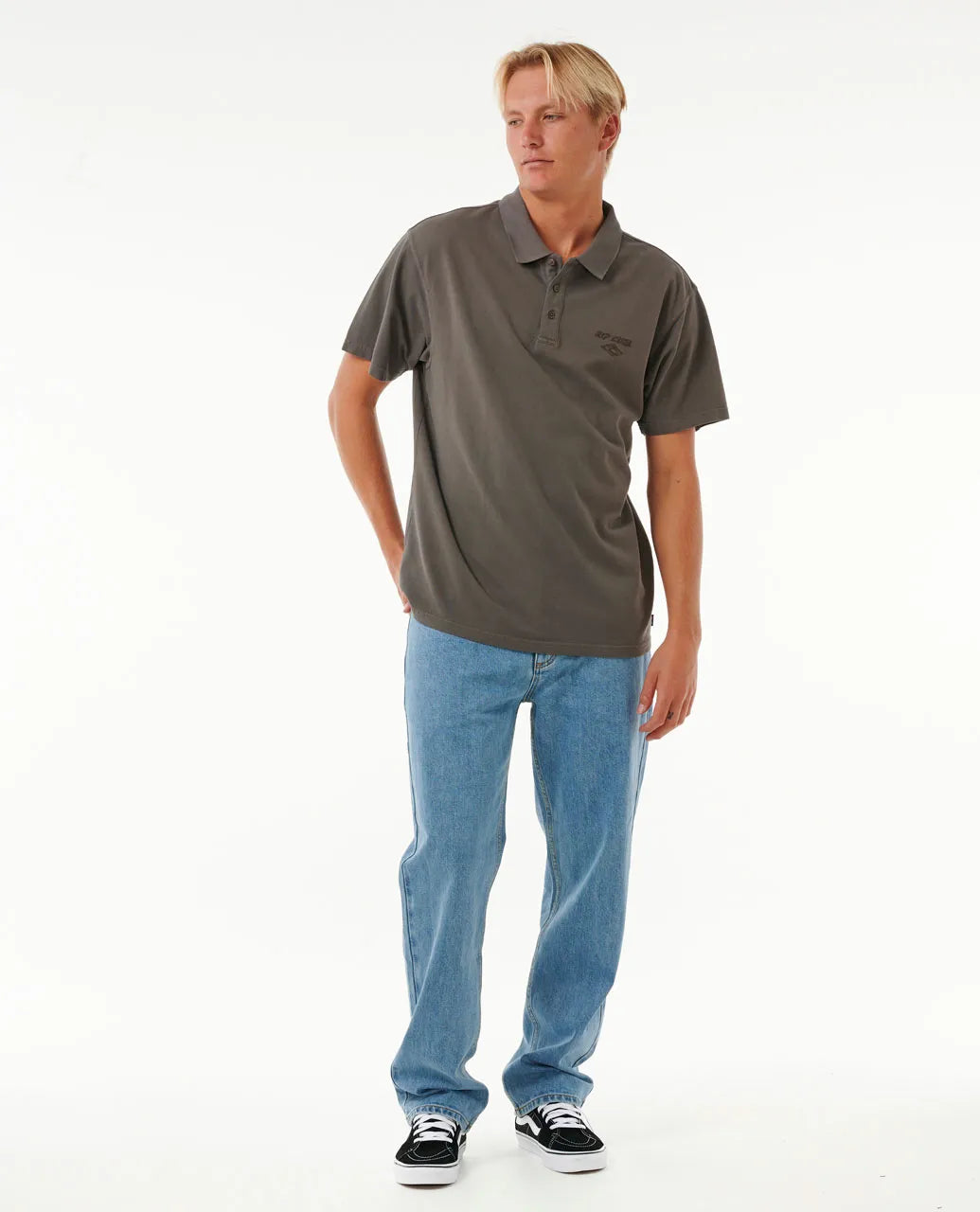  RIP CURL FADE OUT EMBROID POLO SHIRT ROCK