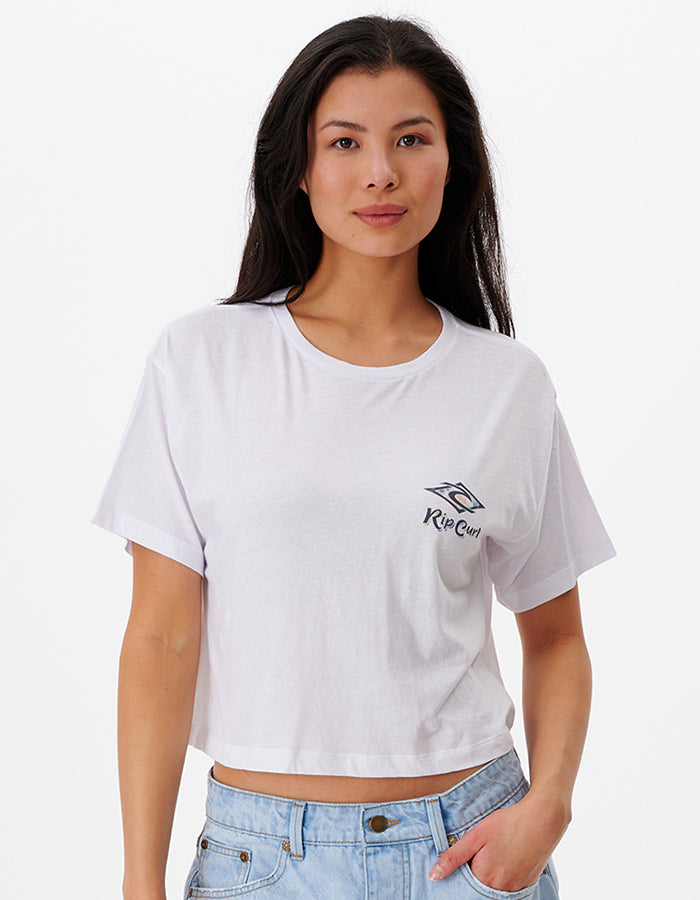  RIP CURL PSYCHEDELIC DREAMS SHORT SLEEVE CROP TEE