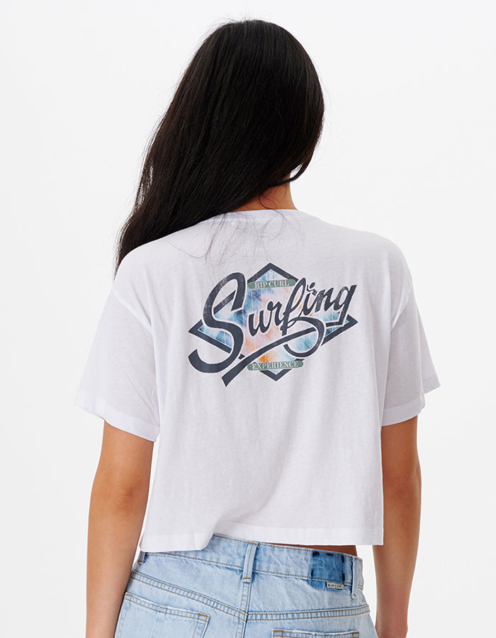  RIP CURL PSYCHEDELIC DREAMS SHORT SLEEVE CROP TEE