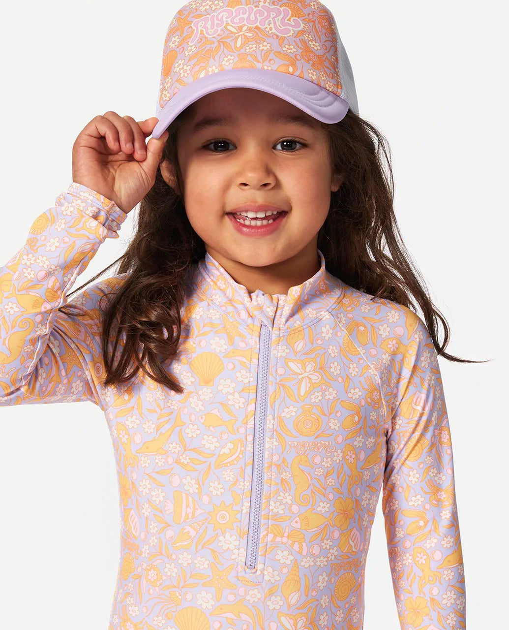  RIP CURL RAINBOW TIDE LONG SLEEVE SURFSUIT GIRL 1-8