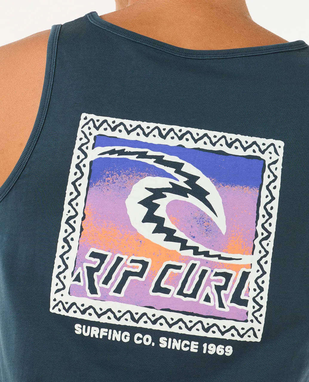  RIP CURL RAW ENERGY TRAD TANK DARK NAVY