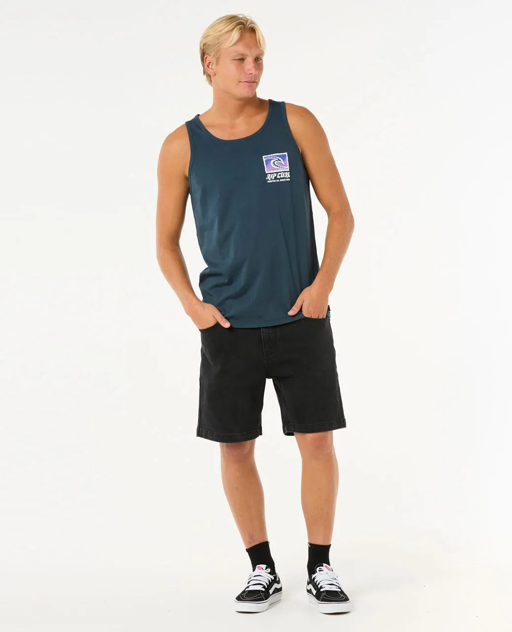  RIP CURL RAW ENERGY TRAD TANK DARK NAVY
