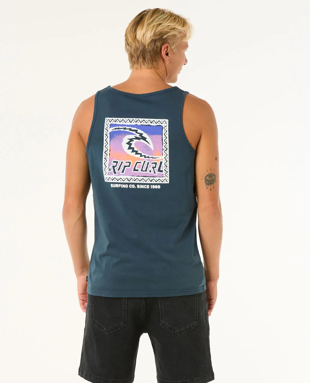  RIP CURL RAW ENERGY TRAD TANK DARK NAVY