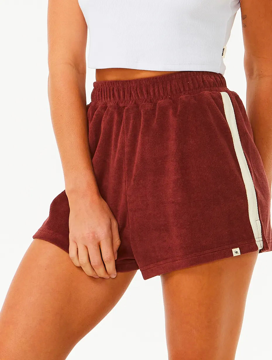  RIP CURL REVIVAL TERRY SHORT PLUM