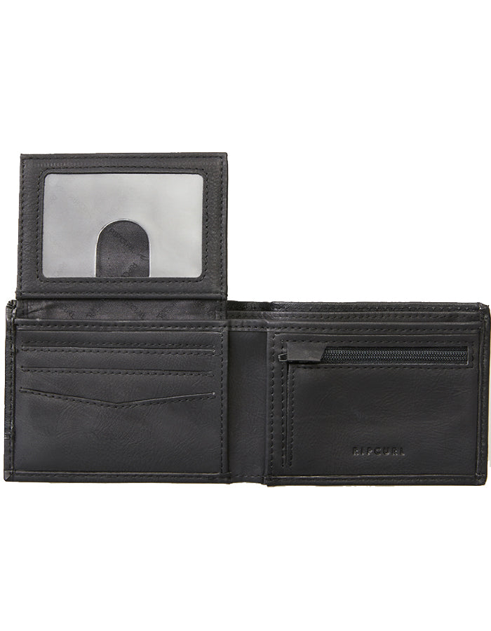  RIP CURL RIDGE PU ALL DAY WALLET BLACK GREY
