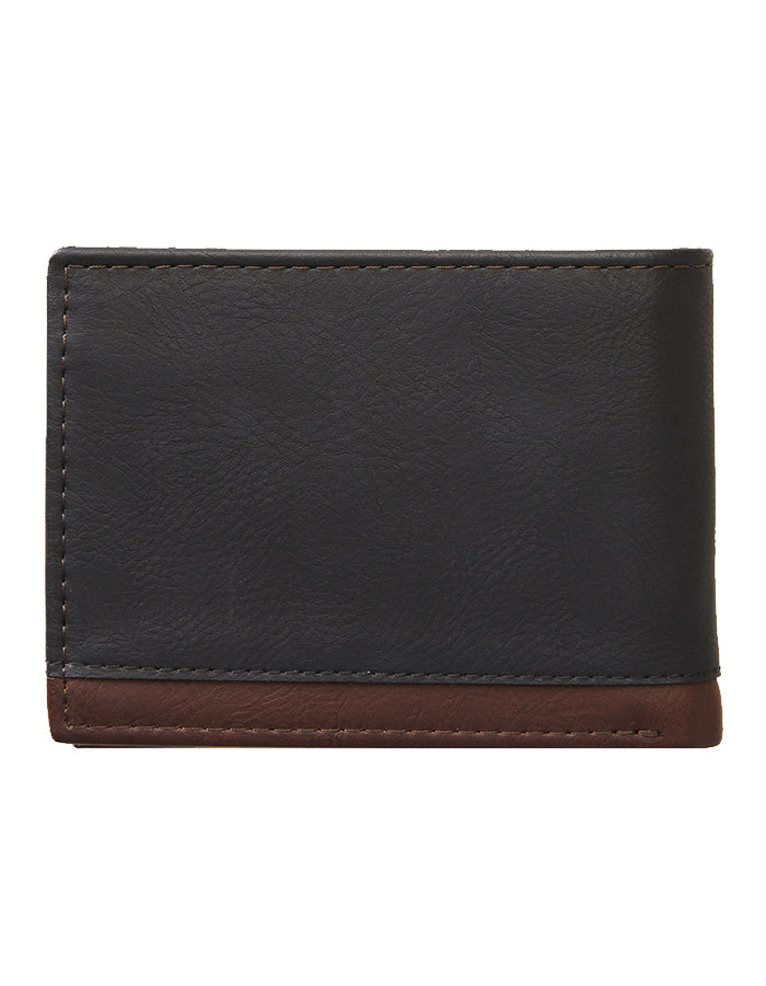  RIP CURL RIDGE PU ALL DAY WALLET BLACK TAN