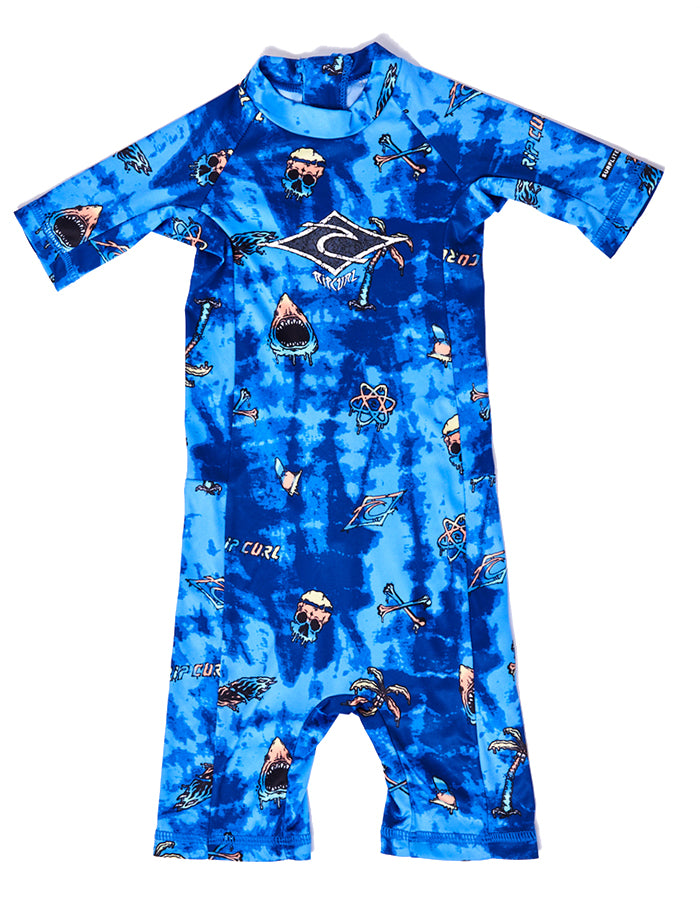  RIP CURL BOYS 0-6 SAVAGES SHORT SLEEVE UV TEE SPRINGSUIT UV50+