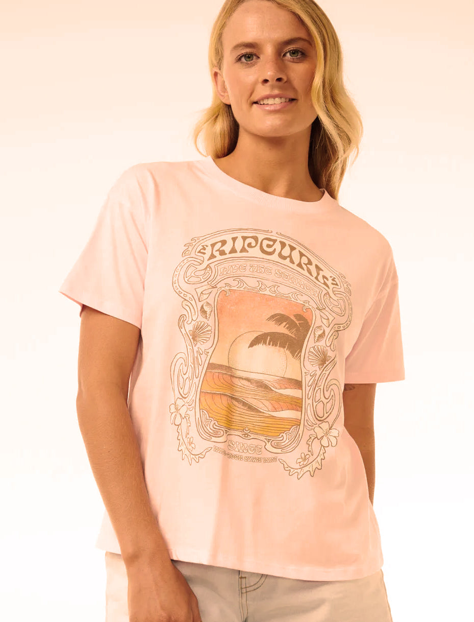  RIP CURL SEA SHELLS RELAXED PINK