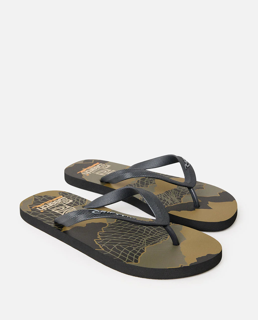 RIP CURL SEARCH BLOOM OPEN TOE SHOES BLACK OLIVE