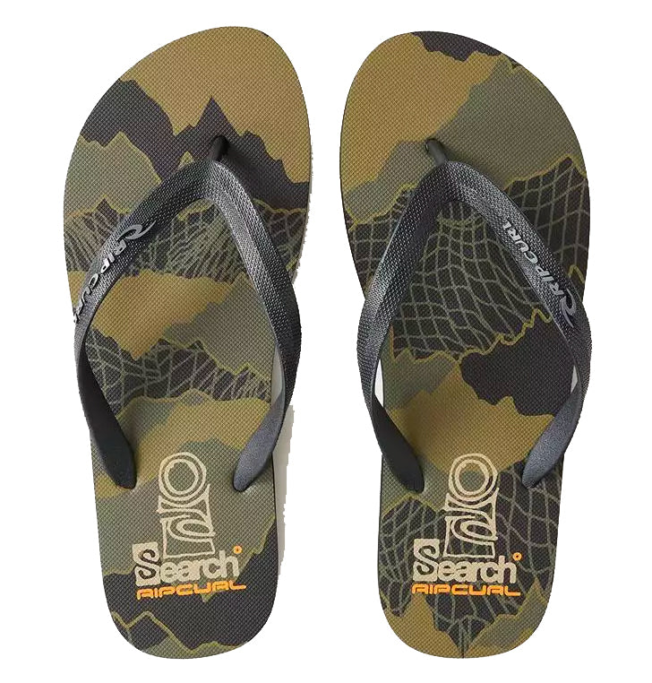  RIP CURL SEARCH BLOOM OPEN TOE SHOES BLACK OLIVE