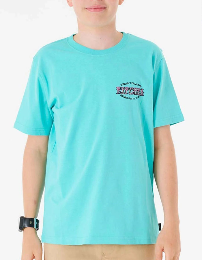  RIP CURL SLASHER TEE BOY AQUA
