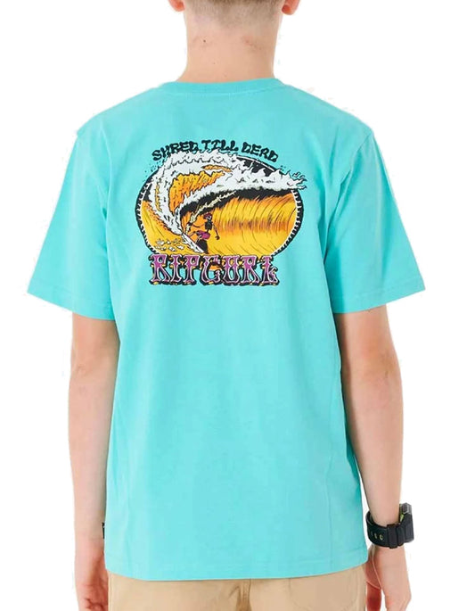  RIP CURL SLASHER TEE BOY AQUA