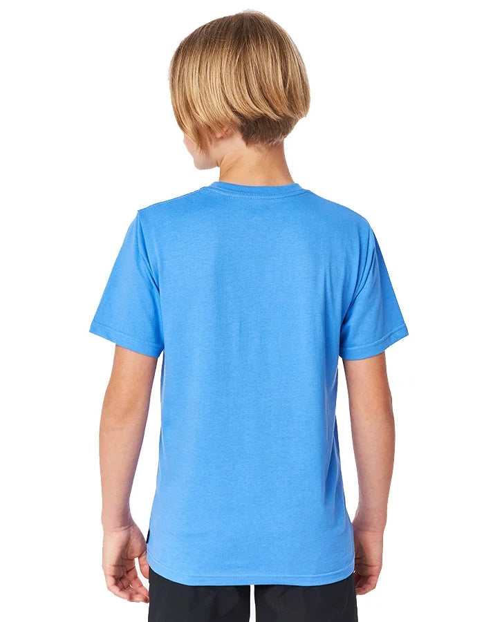  RIP CURL SNAP TEE BOY ELECTRIC BLUE