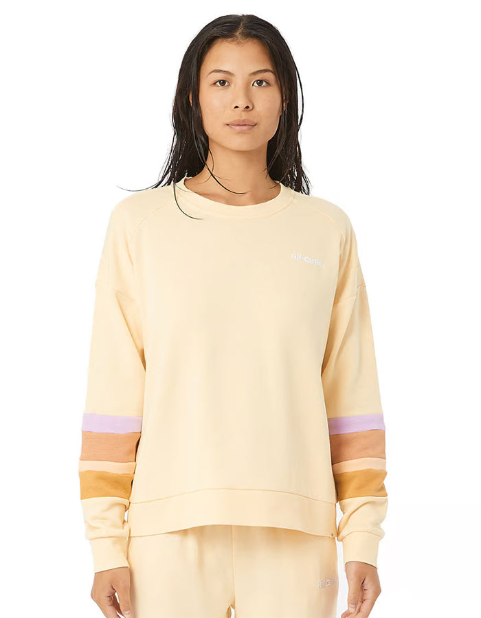  RIP CURL SUNDAY SWELL CREW FLEECE BEIGE