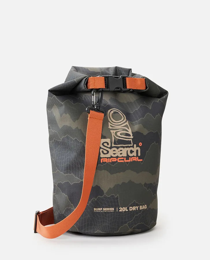  RIP CURL SURF SERIES BARREL BAG BLACK OLIVE 20L