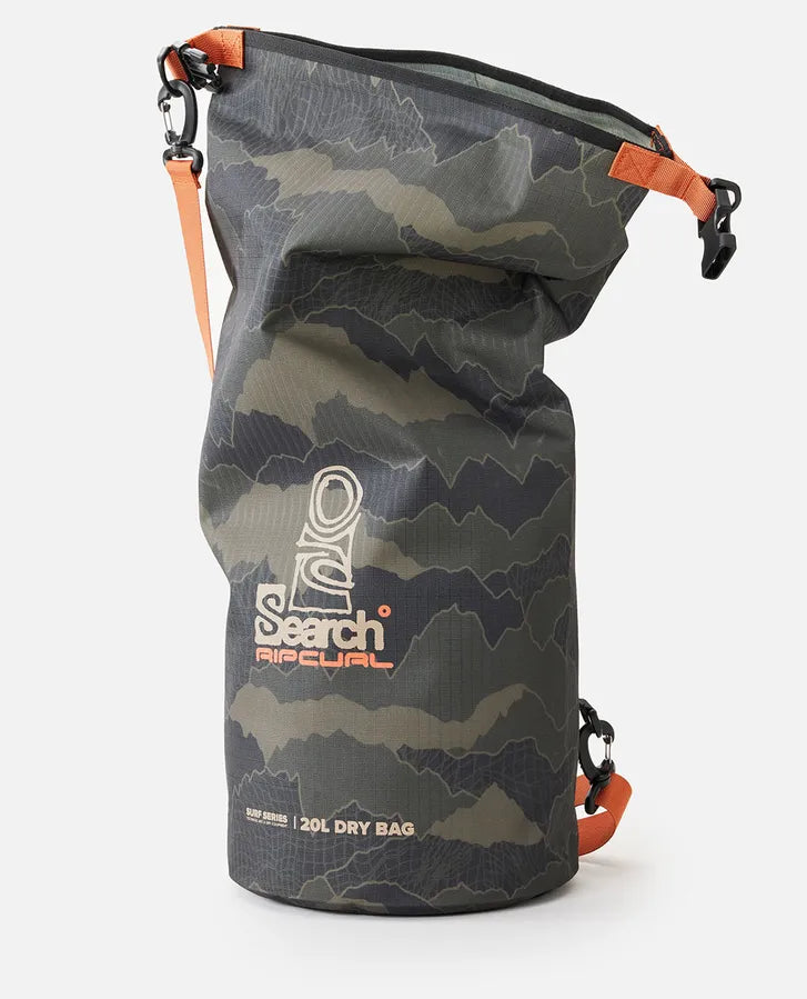  RIP CURL SURF SERIES BARREL BAG BLACK OLIVE 20L