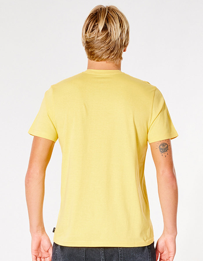  RIP CURL DRIFTER TEE RETRO YELLOW