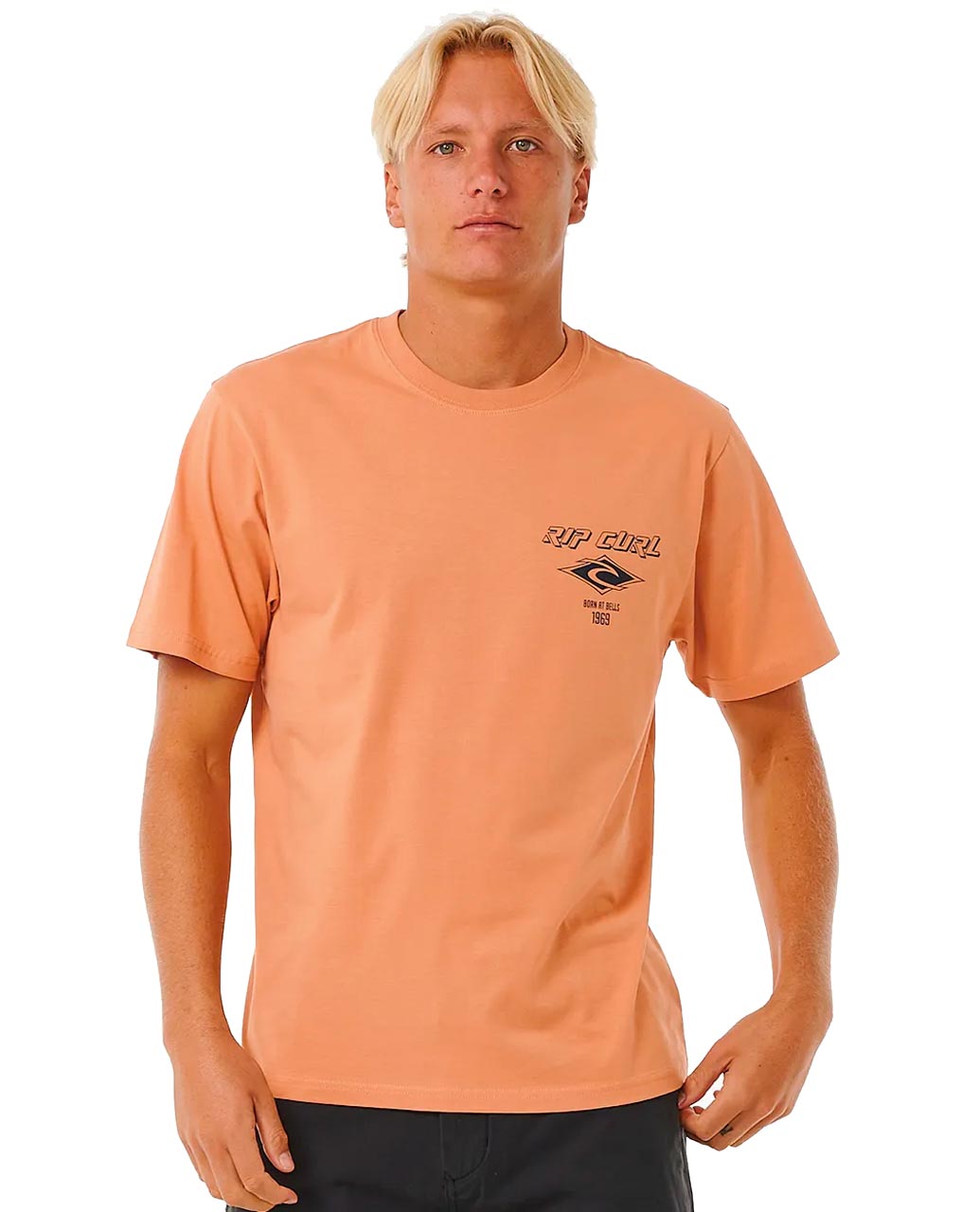  RIP CURL FADE OUT ICON TEE CLAY