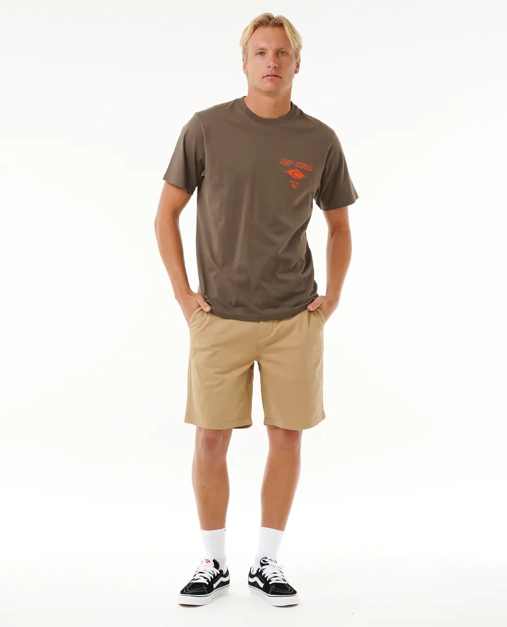  RIP CURL FADE OUT ICON TEE ROCK