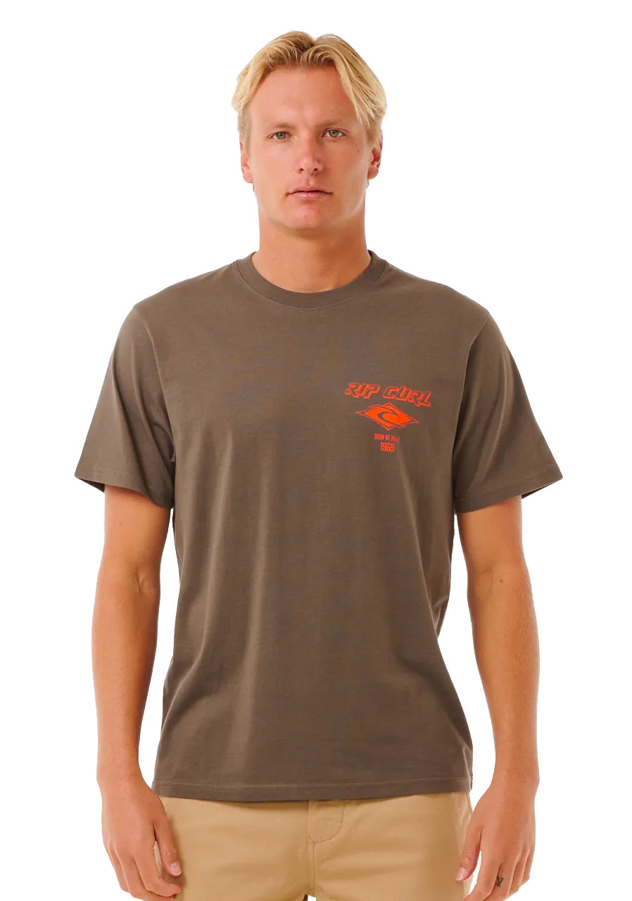  RIP CURL FADE OUT ICON TEE ROCK