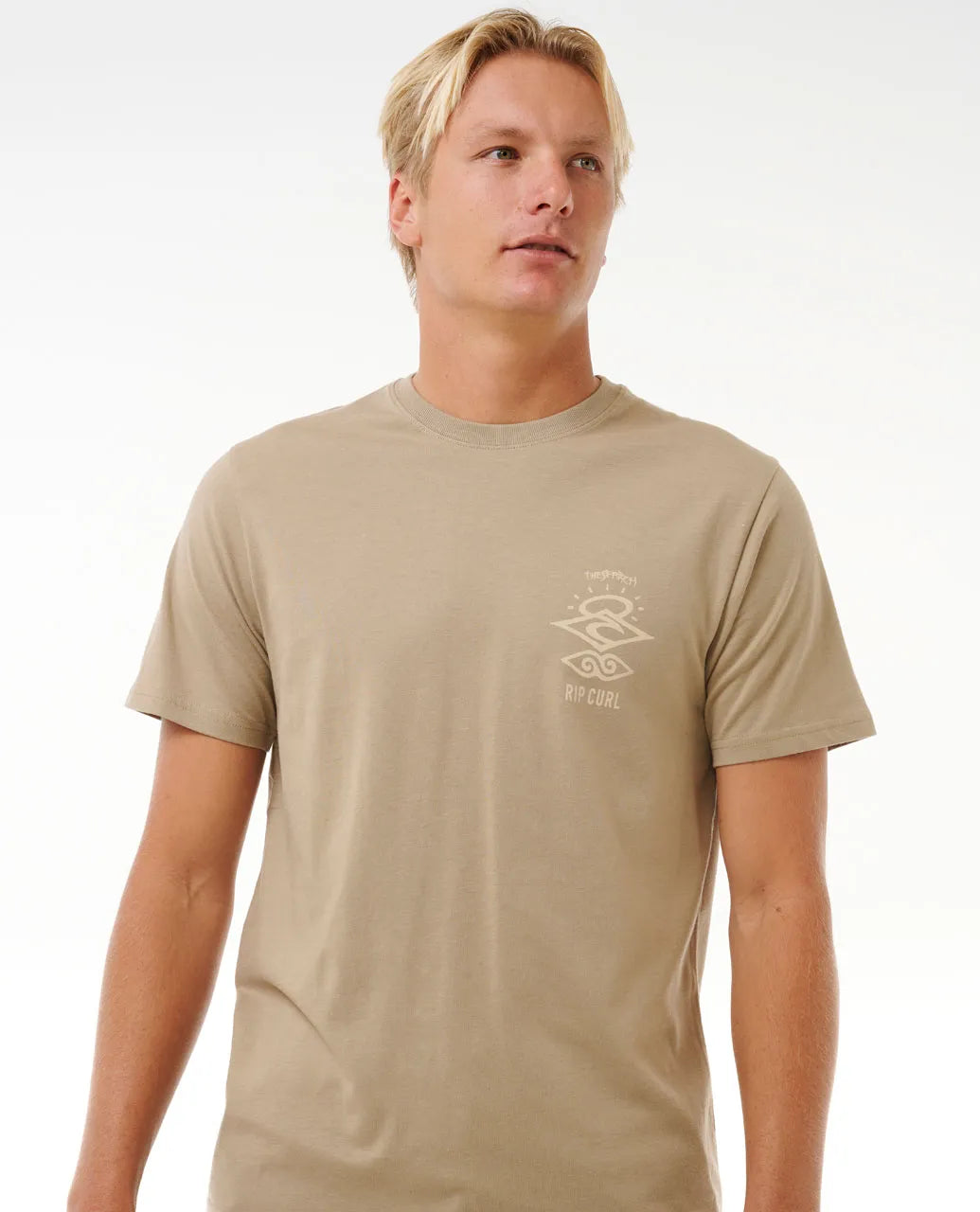  RIP CURL SEARCH ICON TEE SAND