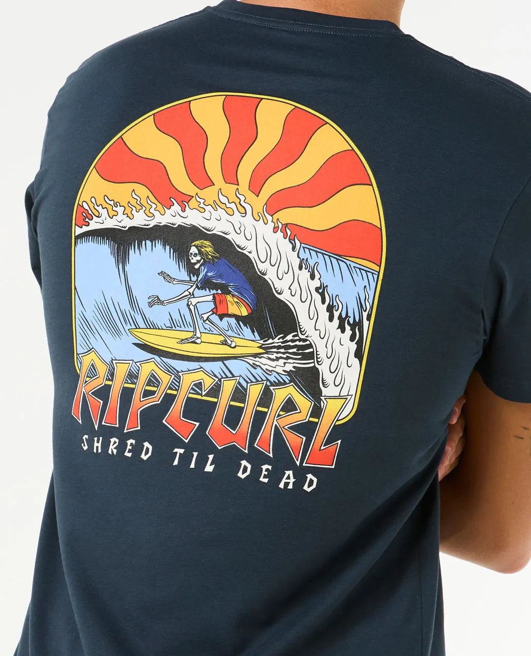  RIP CURL SHRED TIL TEE DARK NAVY
