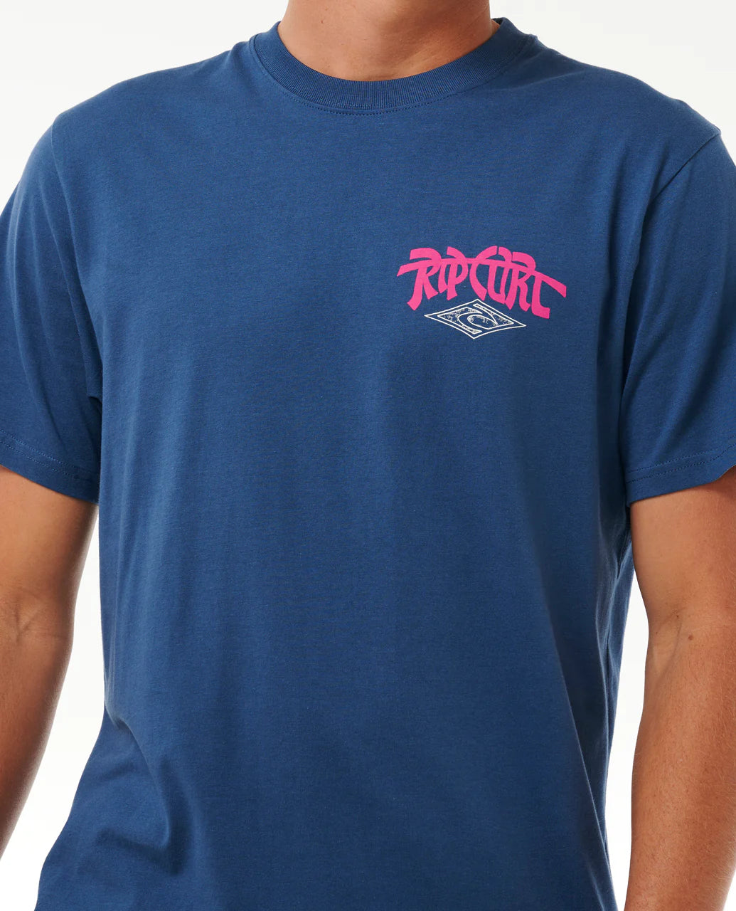  RIP CURL SHRED TILL DEAD TEE WASHED NAVY