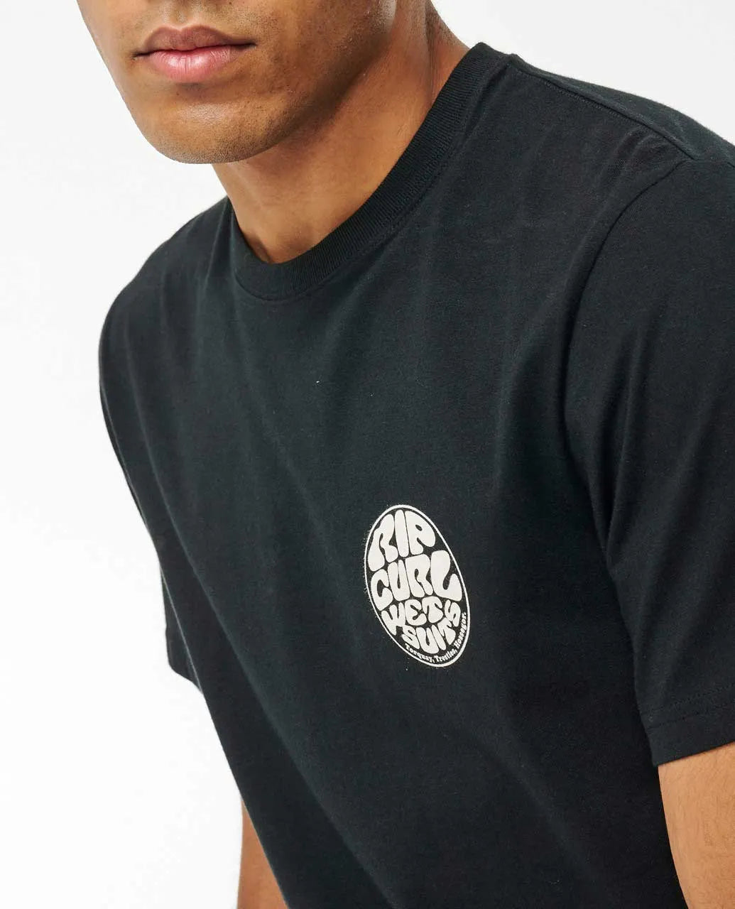  RIP CURL WETSUIT ICON TEE WASHED BLACK