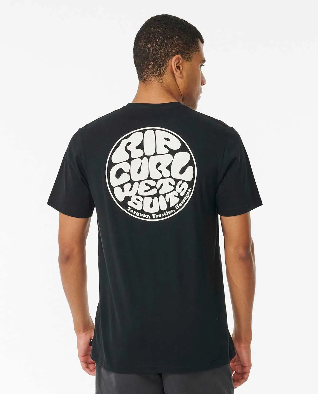  RIP CURL WETSUIT ICON TEE WASHED BLACK