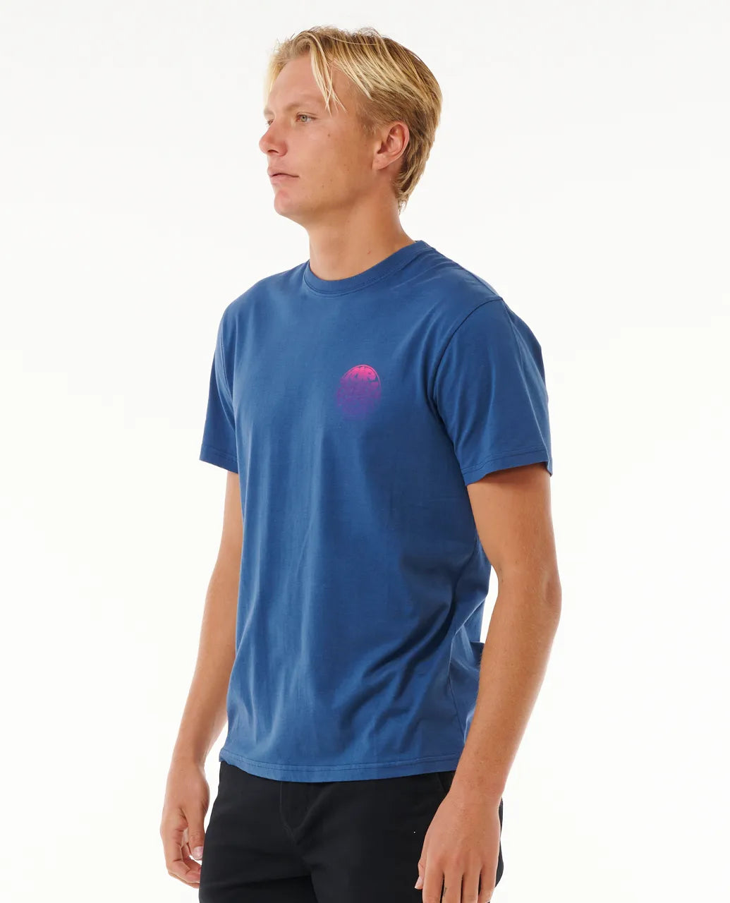  RIP CURL WETSUIT ICON TEE WASHED NAVY