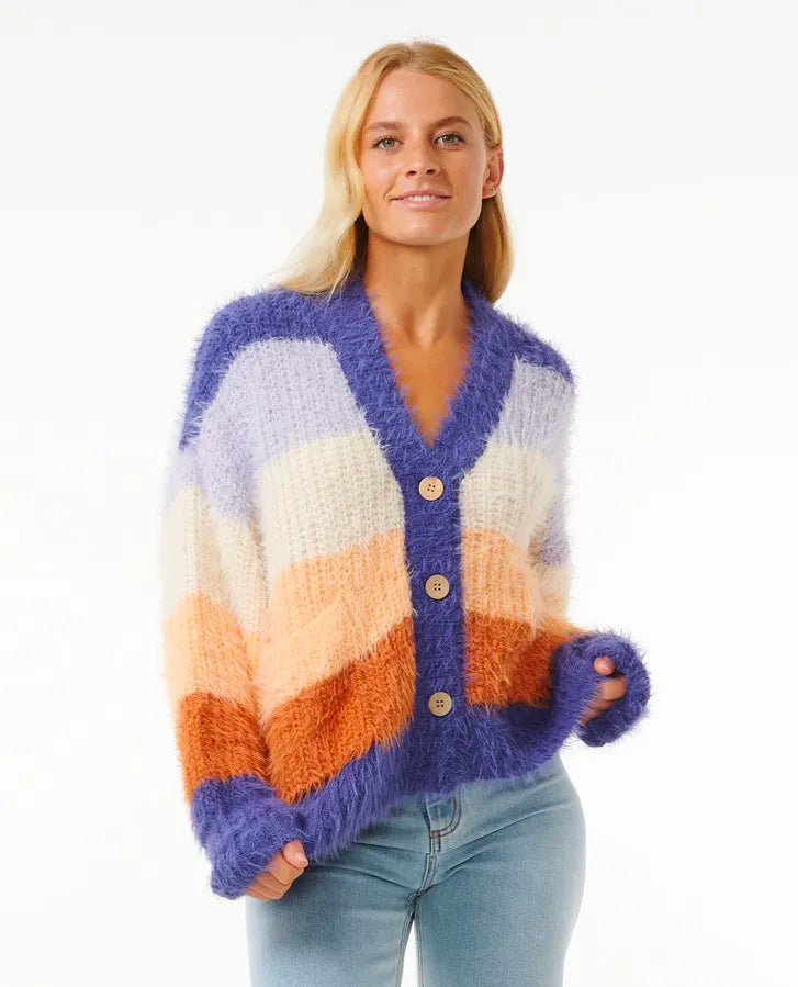  RIP CURL THE SEARCH STRIPE CARDIGAN