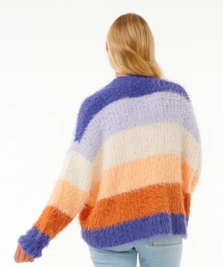  RIP CURL THE SEARCH STRIPE CARDIGAN