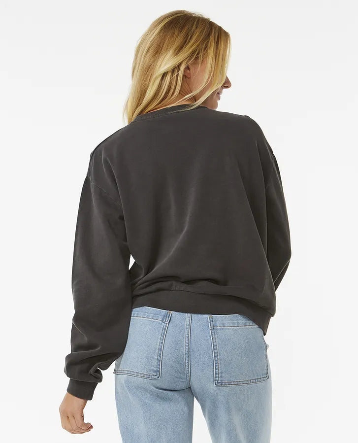  RIP CURL TIKI TROPIC FLEECE WASHED BLACK