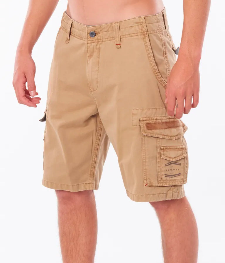  RIP CURL TRAIL CARGO WALKSHORTS 20" KHAKI