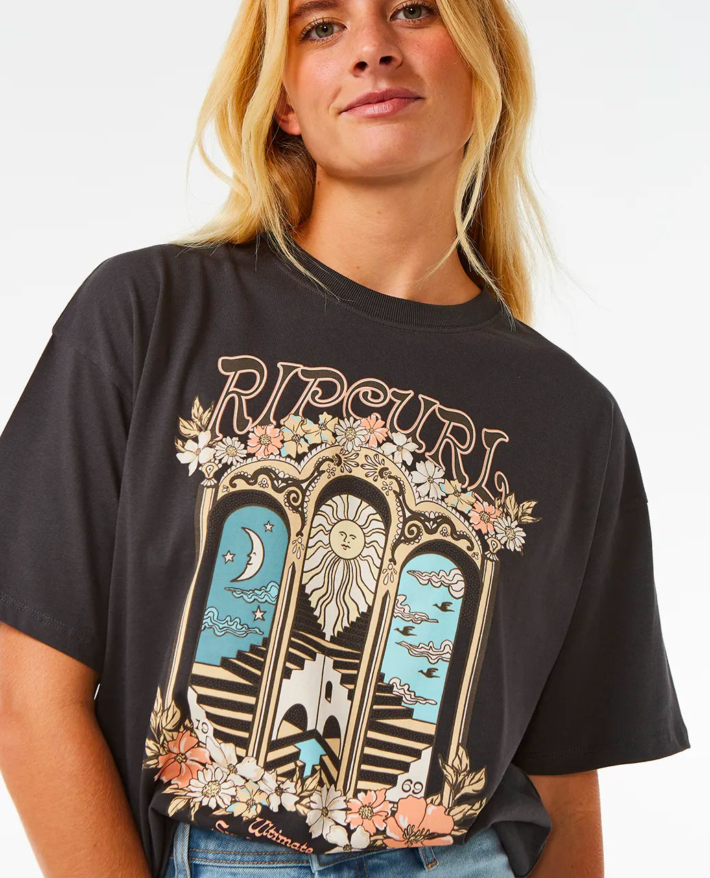  RIP CURL TROPICAL TOUR HERITAGE SHORT SLEEVE TEE