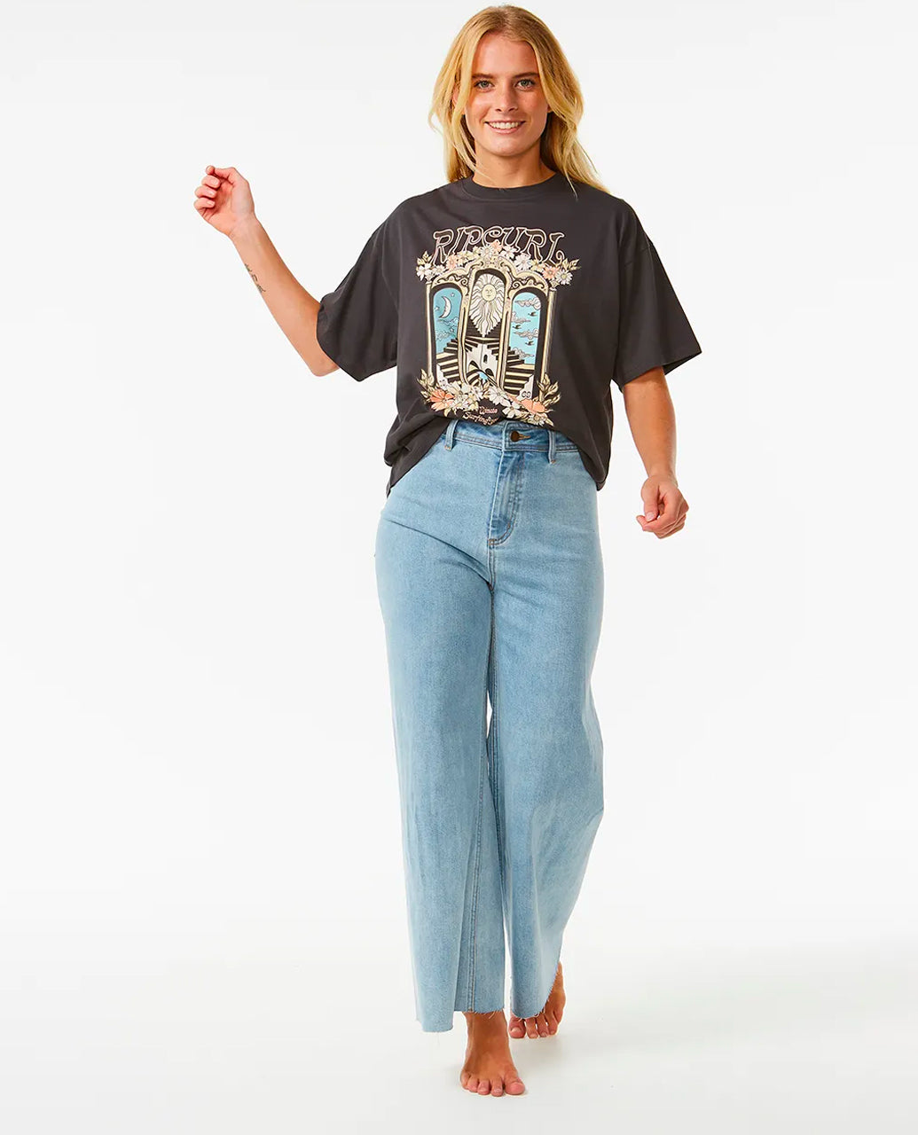  RIP CURL TROPICAL TOUR HERITAGE SHORT SLEEVE TEE