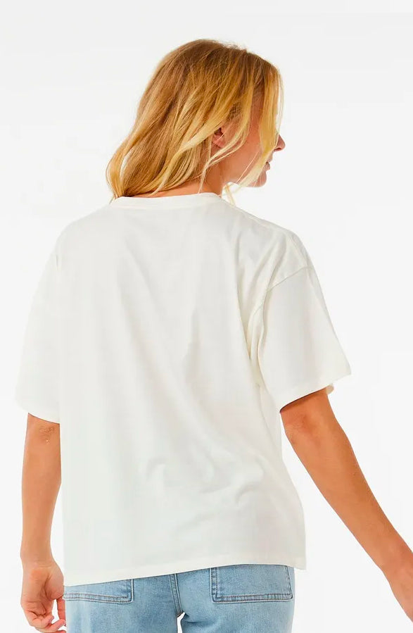  RIP CURL TROPICAL TOUR HERITAGE SHORT SLEEVE TEE BONE