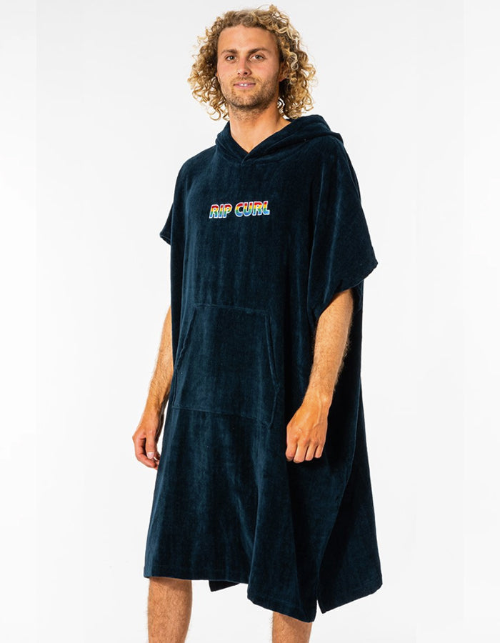  RIP CURL ICONS HOODED PONCHO NAVY